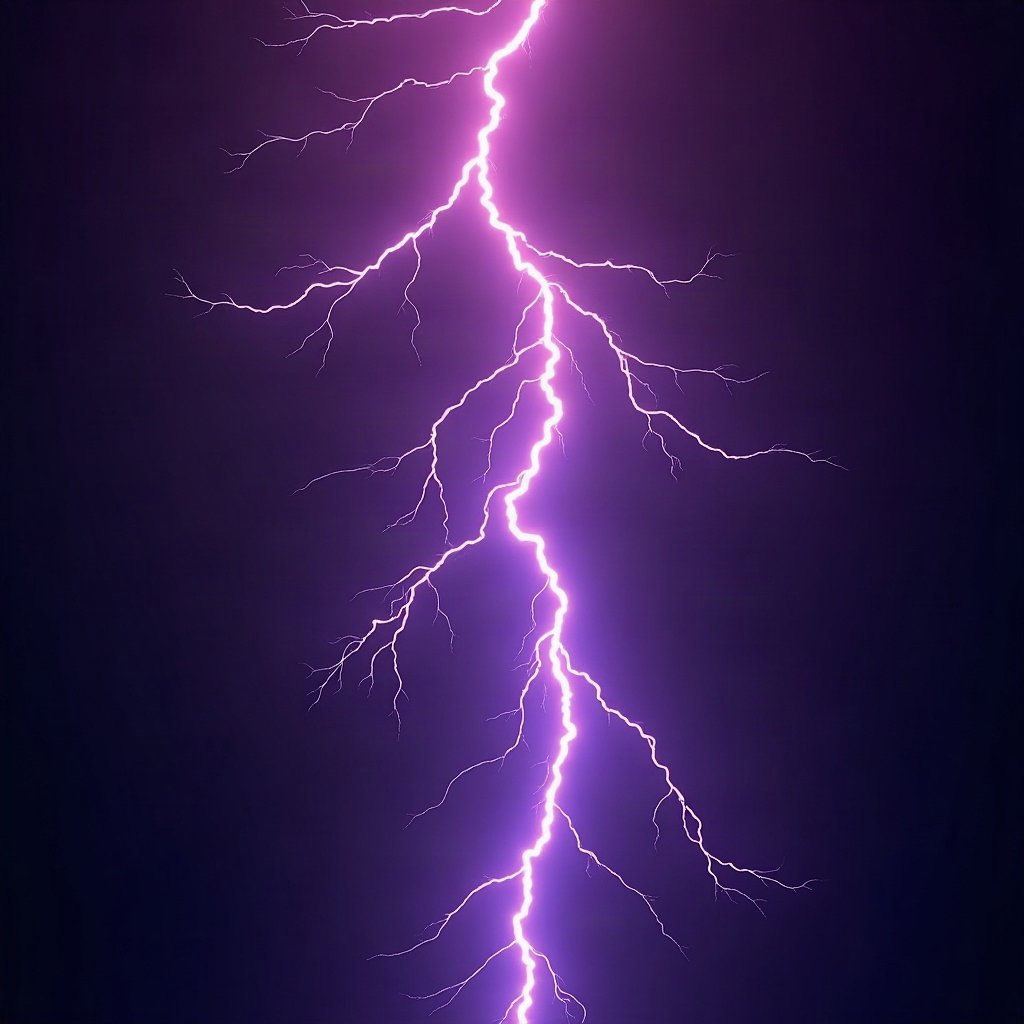 Cool PFPs — electric lightning energy burst, violet haze lighting, cinematic contrast