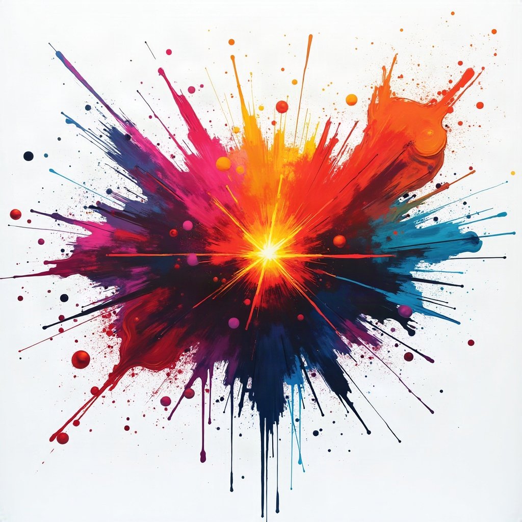 Cool PFPs — graffiti-style abstract burst, ice white rim light, glossy premium render