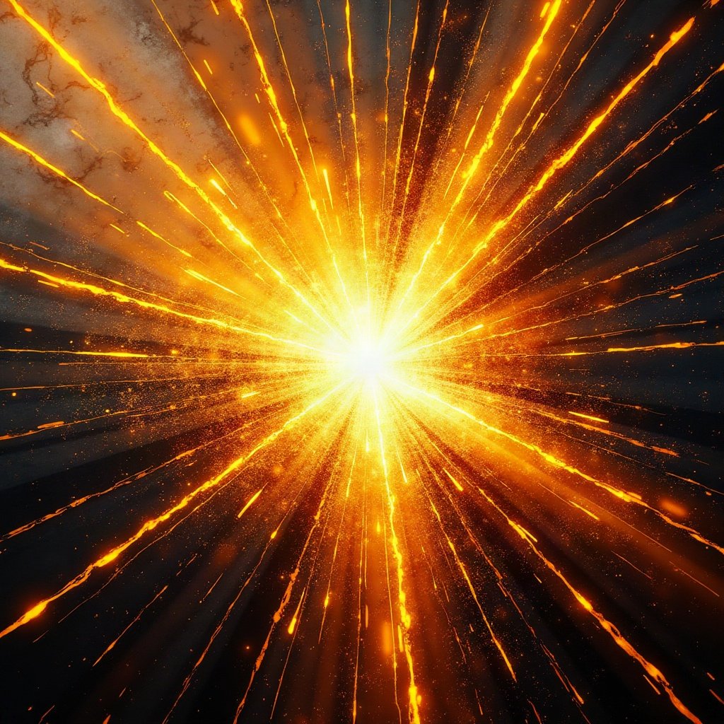 Cool PFPs — graffiti-style abstract burst, gold hour edge light, cinematic contrast