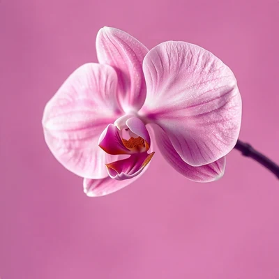 pink pfp — orchid flower, dreamy digital painting, subtle sparkle