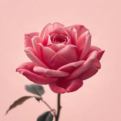 pink pfp — rose in bloom, cinematic photo style, soft glow