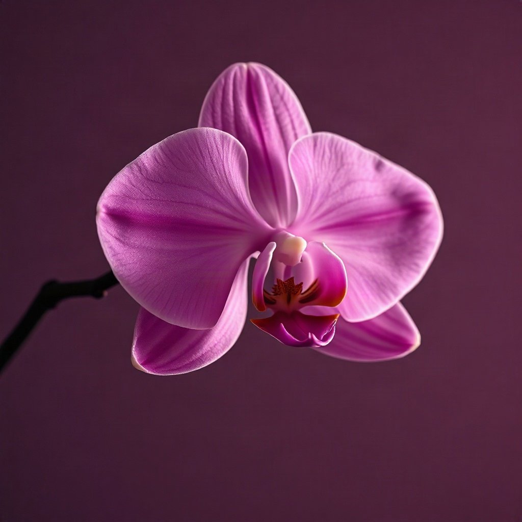 Pink PFPs — orchid flower, cinematic photo style, subtle sparkle