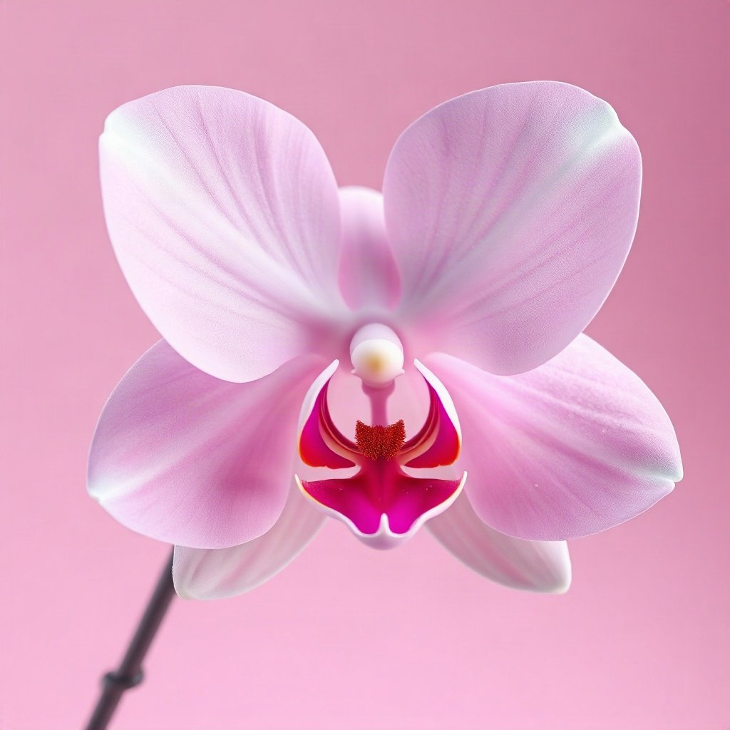 Pink PFPs — orchid flower, soft 3d render, subtle sparkle