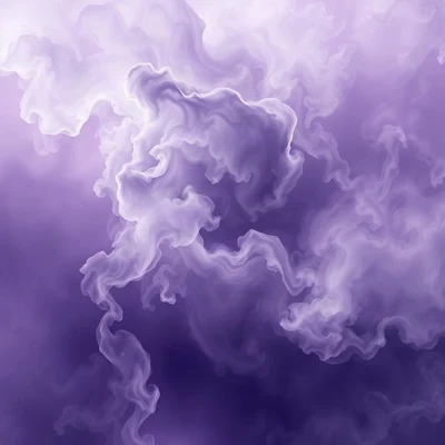 purple pfp — nebula swirl, dreamy digital painting, misty atmosphere