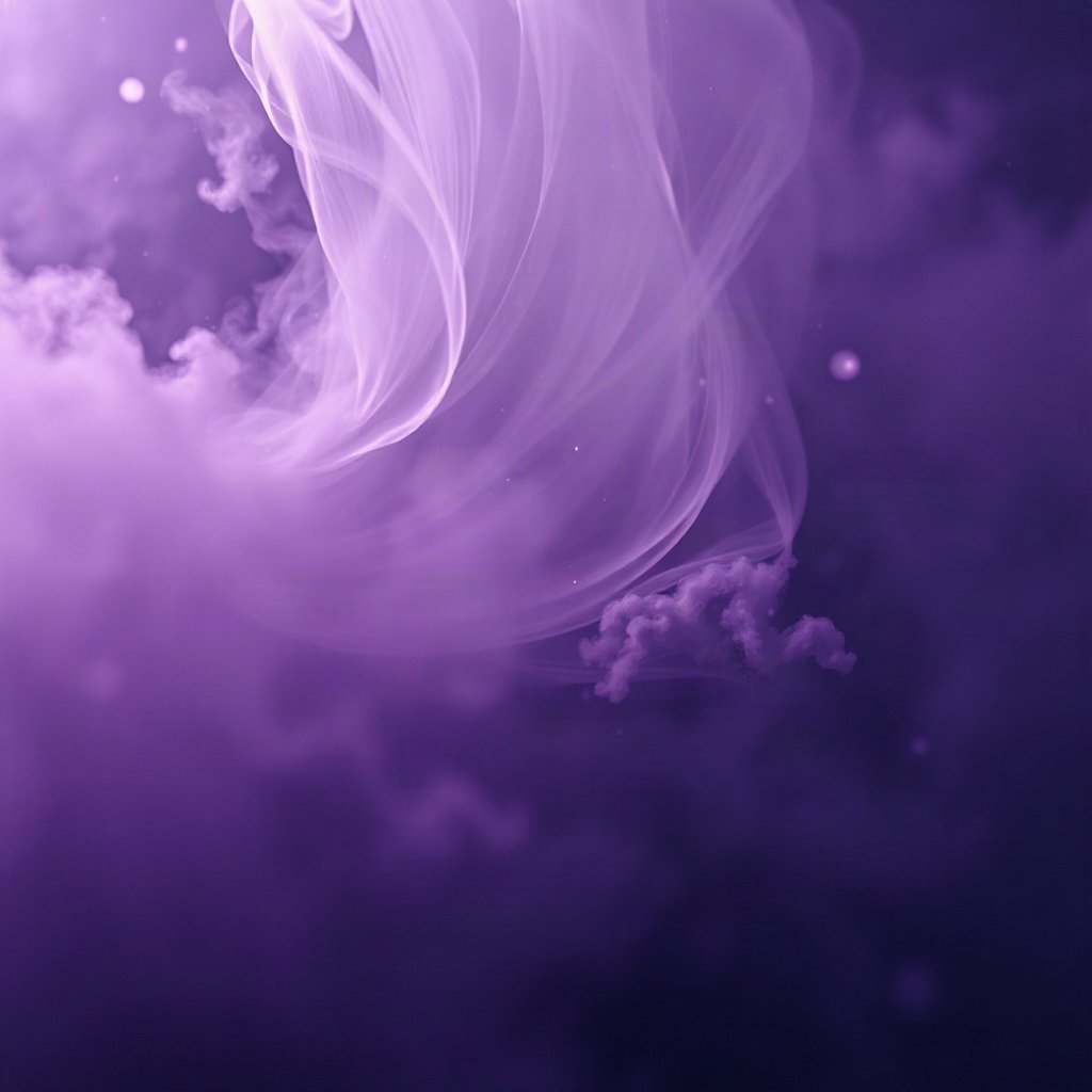 Purple PFPs — nebula swirl, cinematic photo style, misty atmosphere
