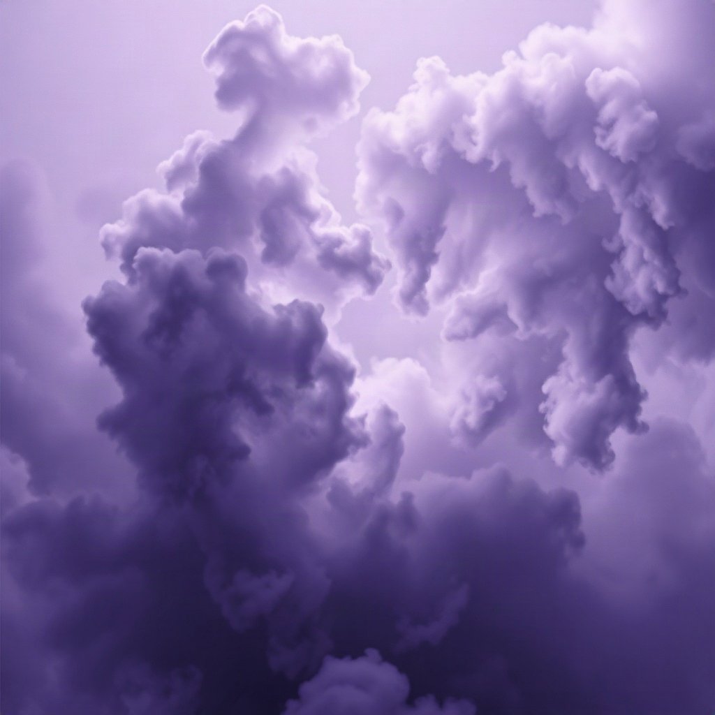 Purple PFPs — nebula swirl, cinematic photo style, misty atmosphere