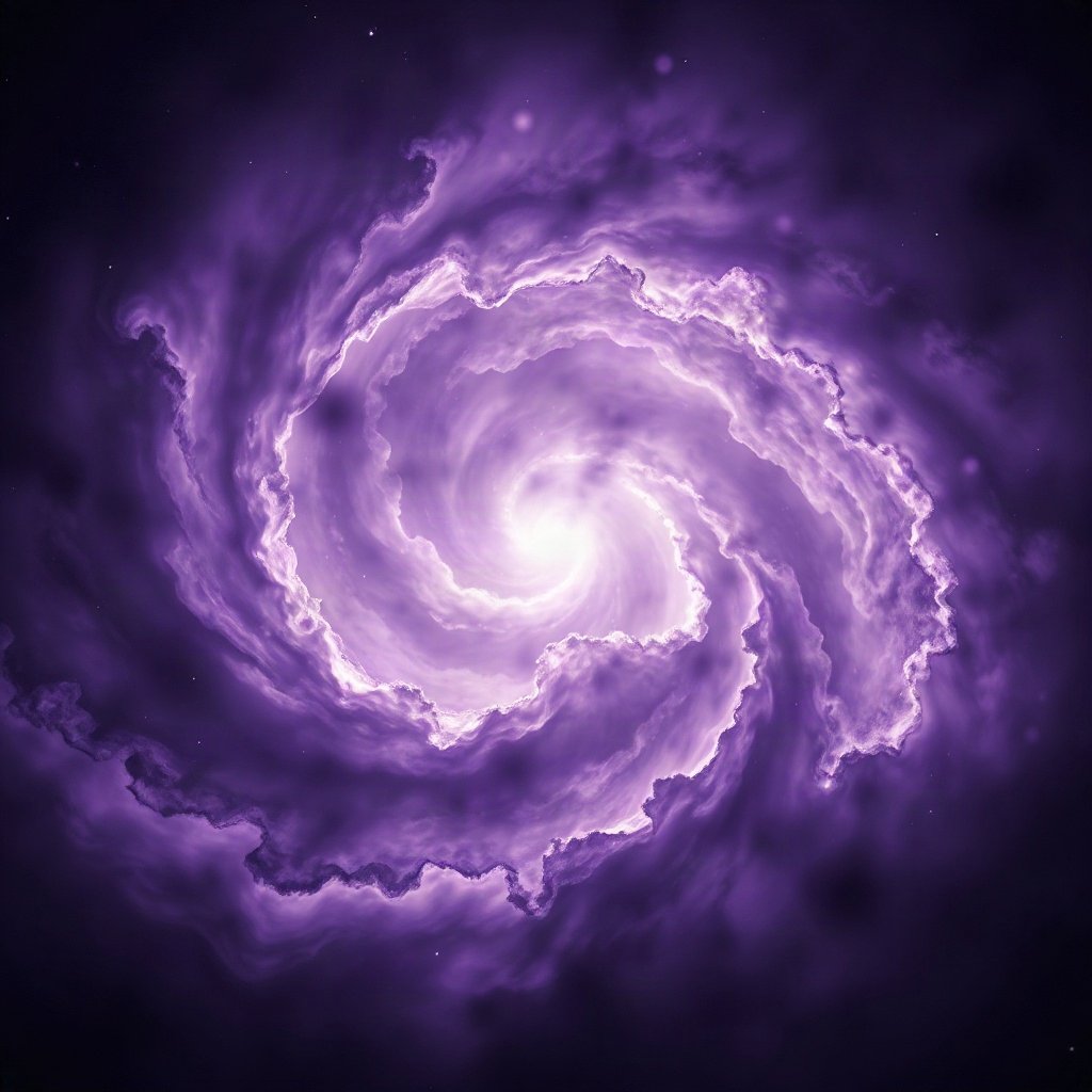 Purple PFPs — nebula swirl, cinematic photo style, soft glow