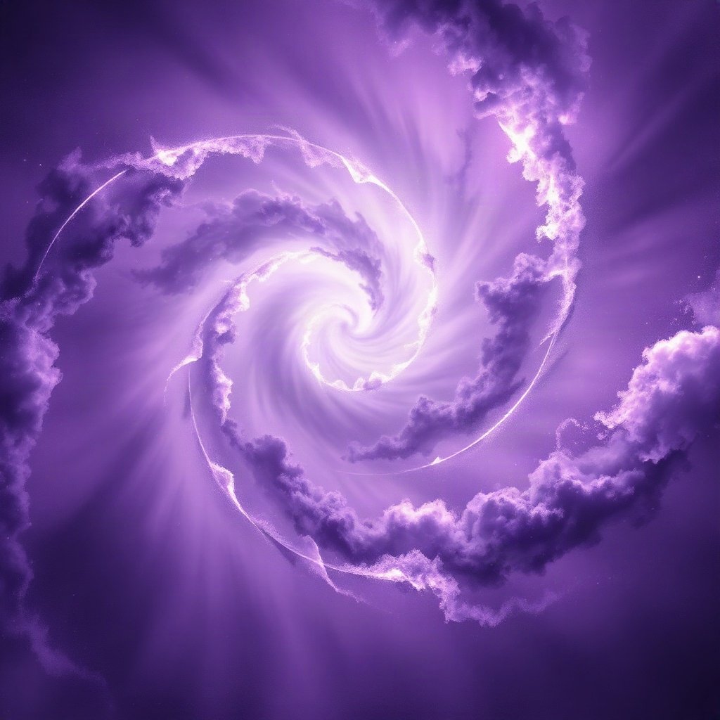Purple PFPs — nebula swirl, dreamy digital painting, soft glow