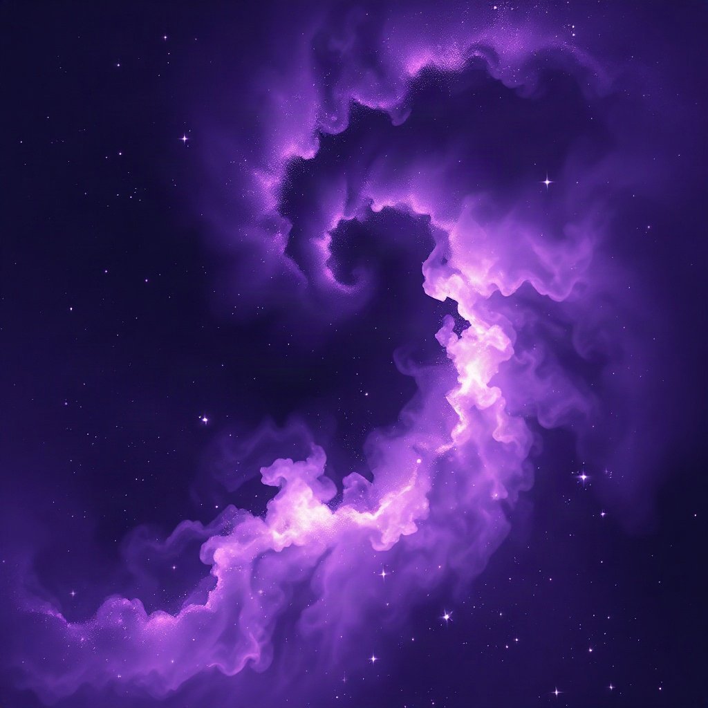Purple PFPs — nebula swirl, dreamy digital painting, subtle sparkle