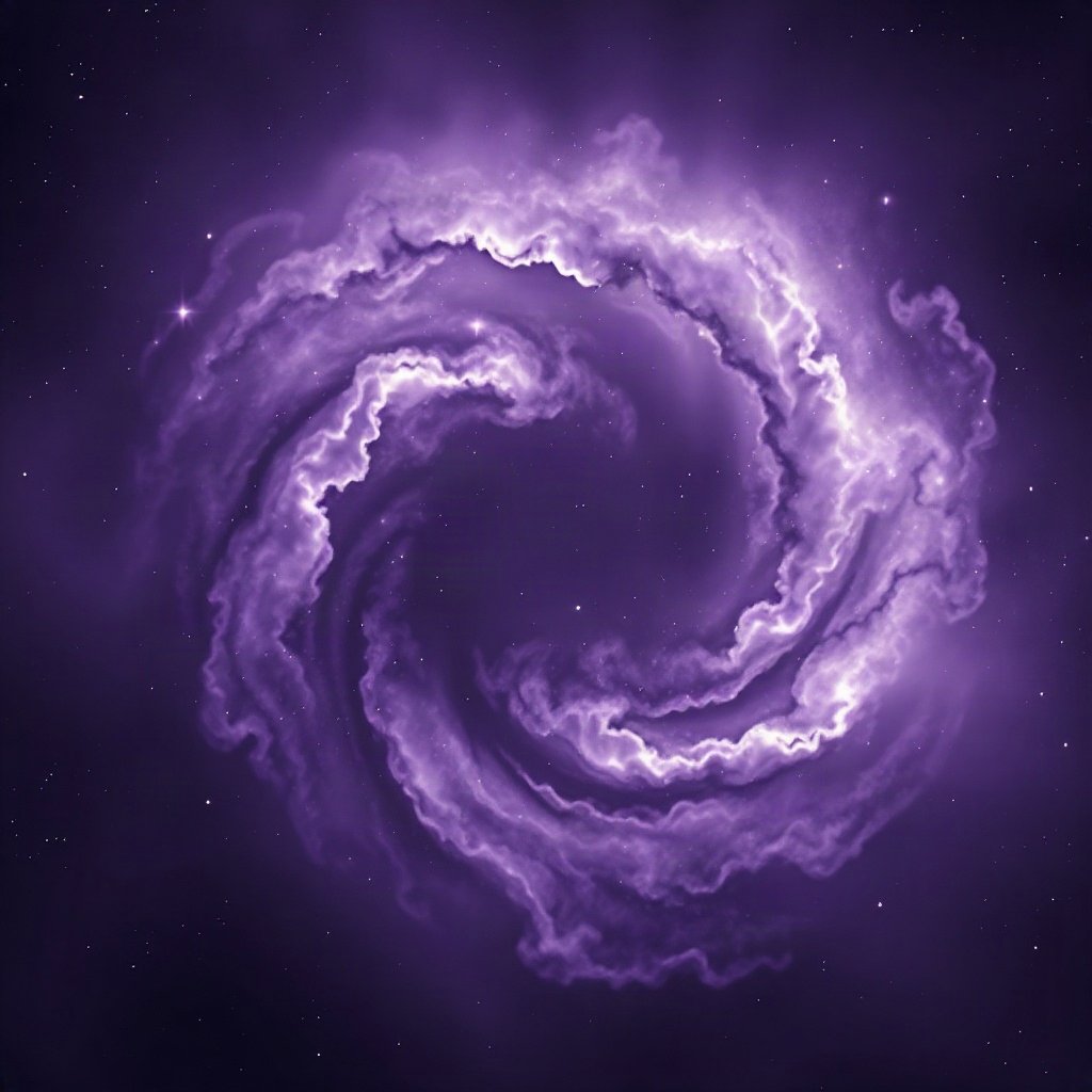 Purple PFPs — nebula swirl, cinematic photo style, subtle sparkle