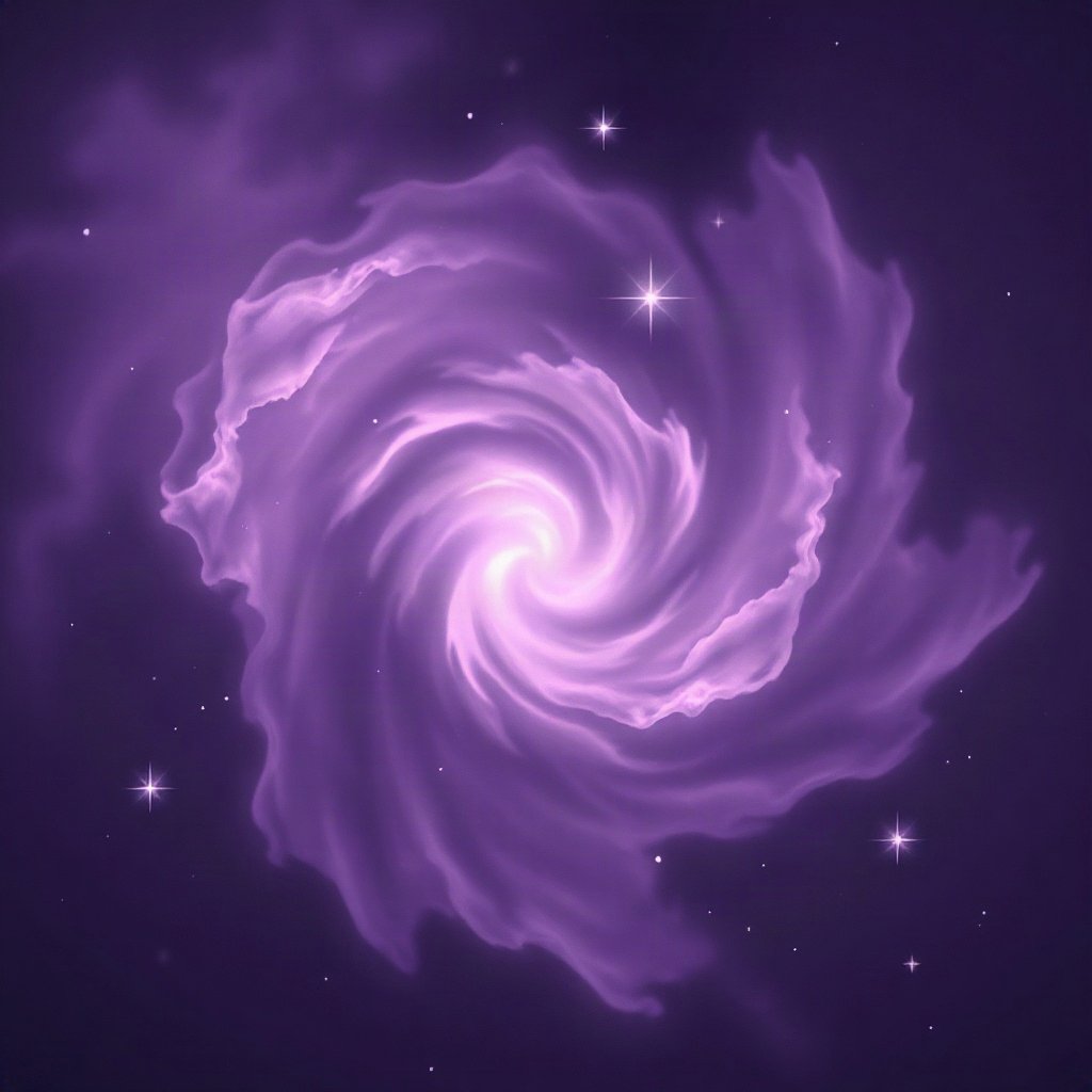 Purple PFPs — nebula swirl, cinematic photo style, subtle sparkle