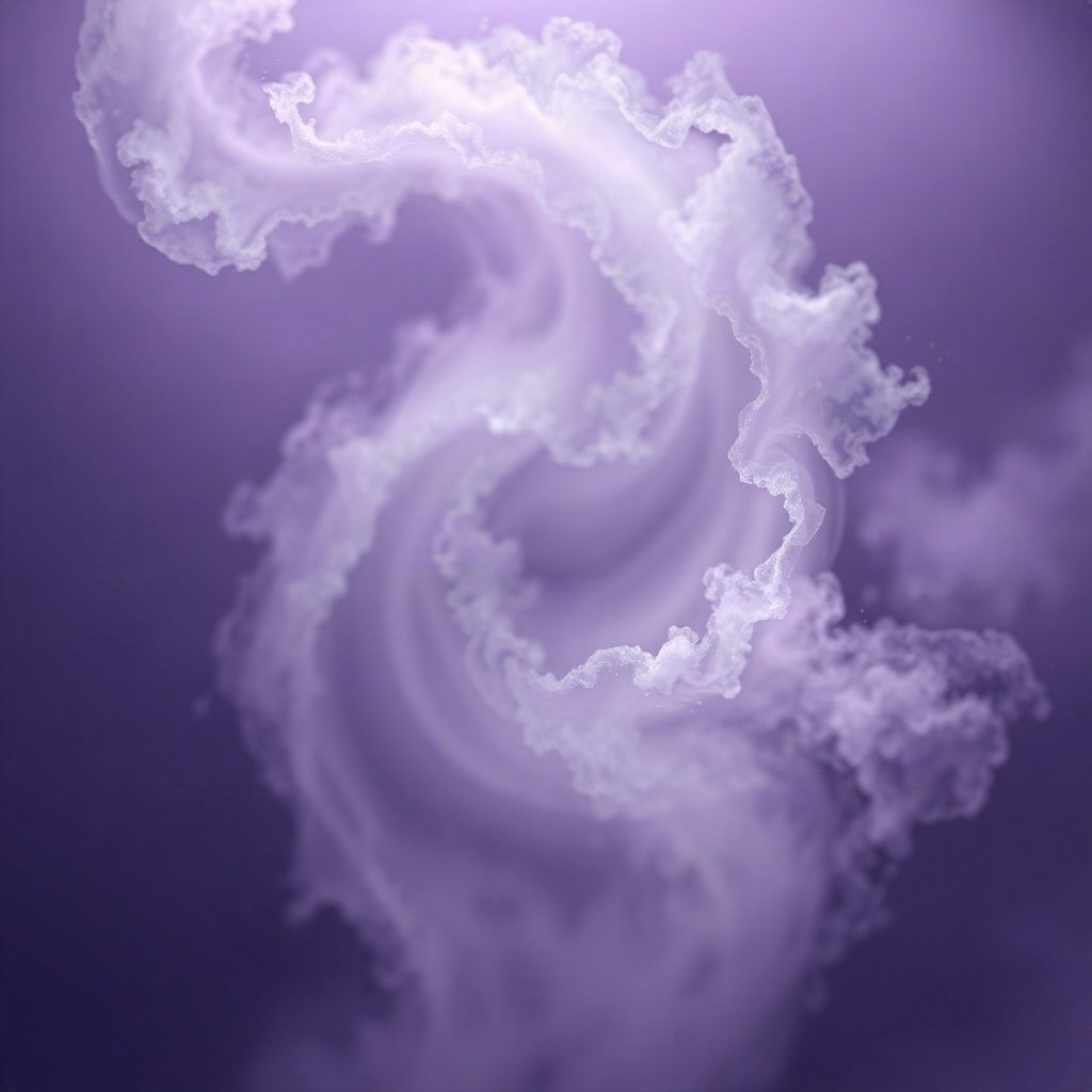 Purple PFPs — nebula swirl, soft 3d render, misty atmosphere
