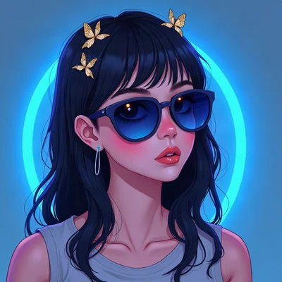 y2k pfp — liquid metal heart, liquid chrome finish, deep violet glow background