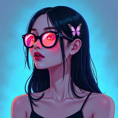 y2k pfp — chrome dolphin, liquid chrome finish, bubblegum gradient with lens flare