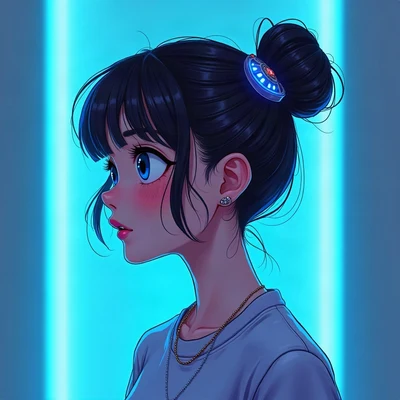 y2k pfp — chrome butterfly, frosted iridescent metal, deep violet glow background