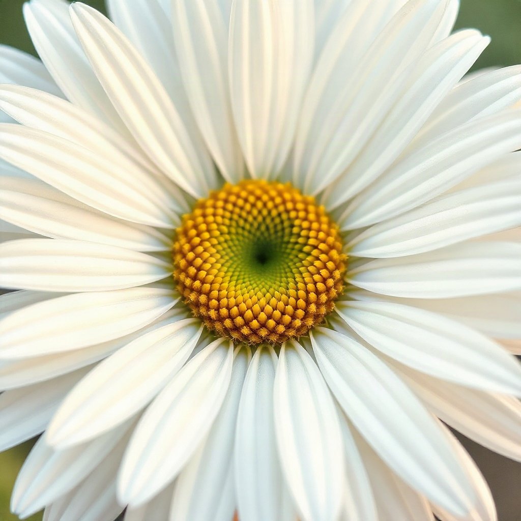 flower pfp — white daisy macro, watercolor wash, cool dawn tones