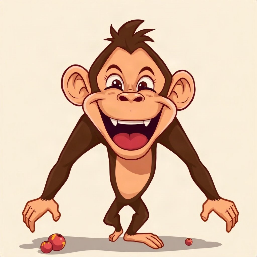 Monkey PFPs — laughing monkey, bold cartoon style