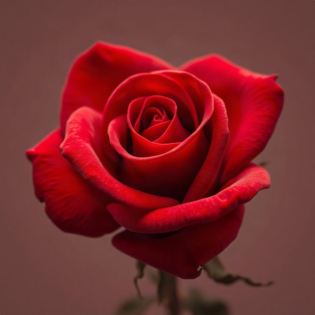 Red PFPs — rose macro, soft 3d render, soft glow
