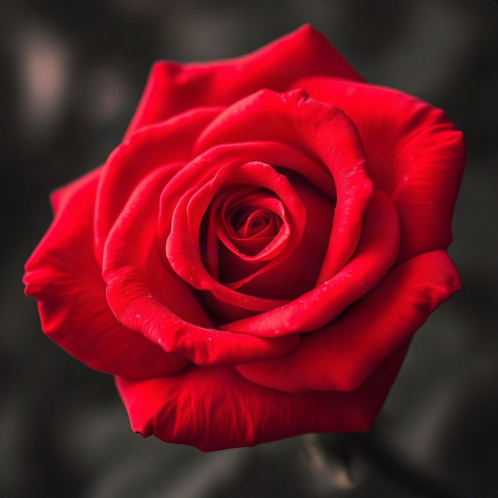 Red PFPs — rose macro, dreamy digital painting, subtle sparkle