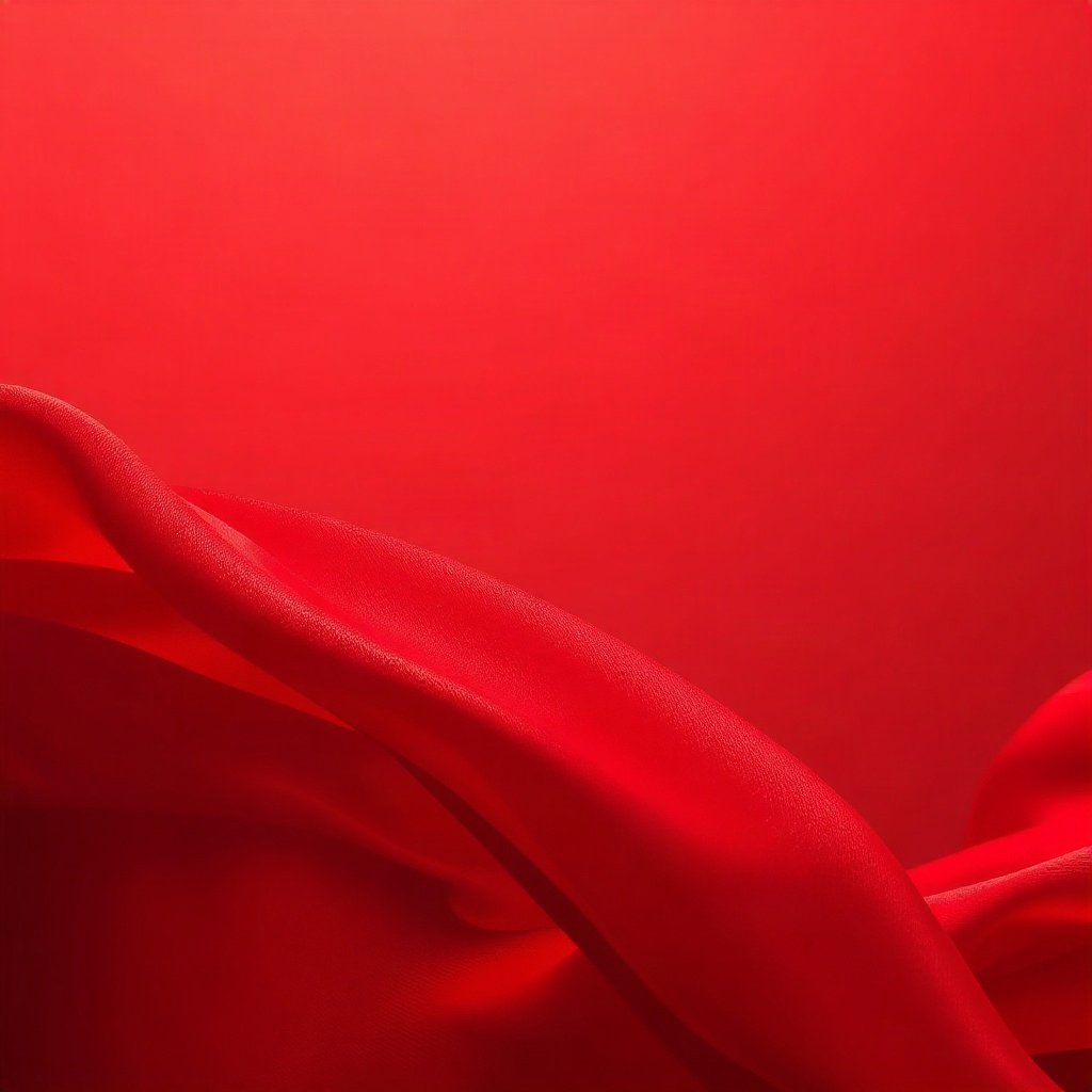 Red PFPs — red silk wave, cinematic photo style, subtle sparkle