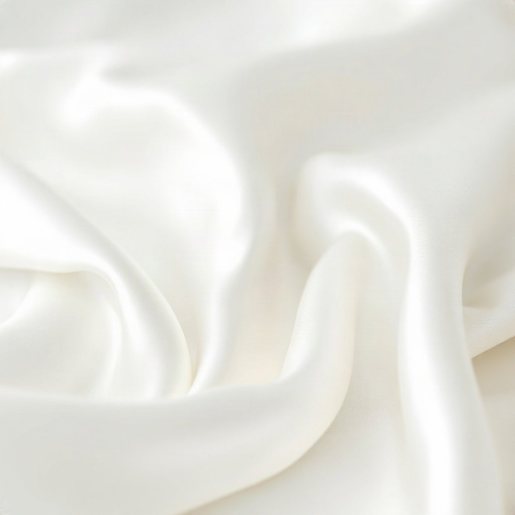 White PFPs — pearl on silk, dreamy digital painting, gentle bokeh