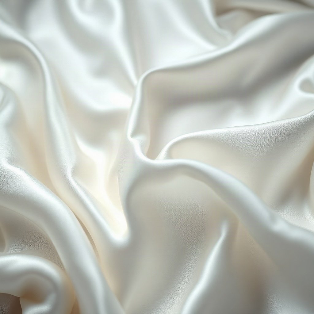 White PFPs — pearl on silk, cinematic photo style, subtle sparkle
