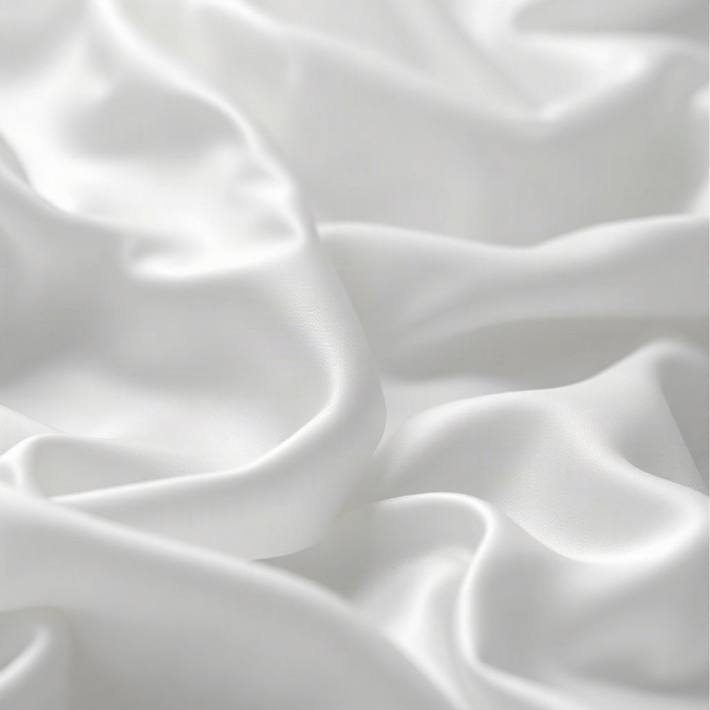 White PFPs — pearl on silk, cinematic photo style, misty atmosphere